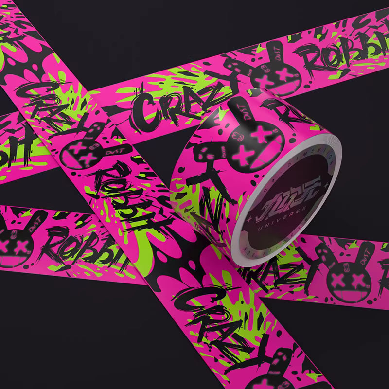NDU Waterproof Decorative PET（Residue-Free）Tape for Designer Toys, Displays, Desktops & Creative Custom Projects