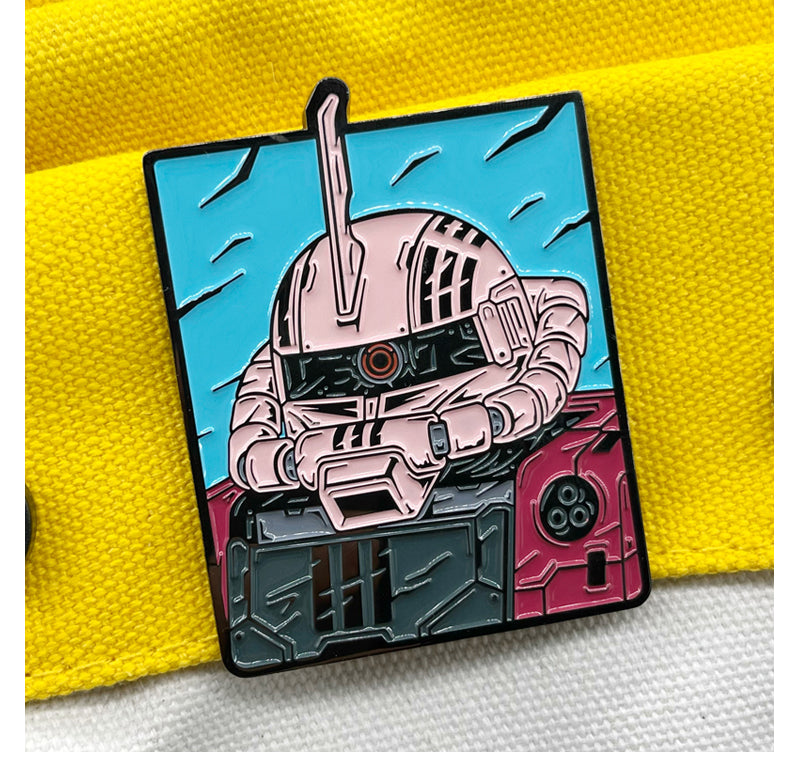 Mecha Mobile Suit Enamel Pin Custom Made Anime Robot Big Badge XZ188