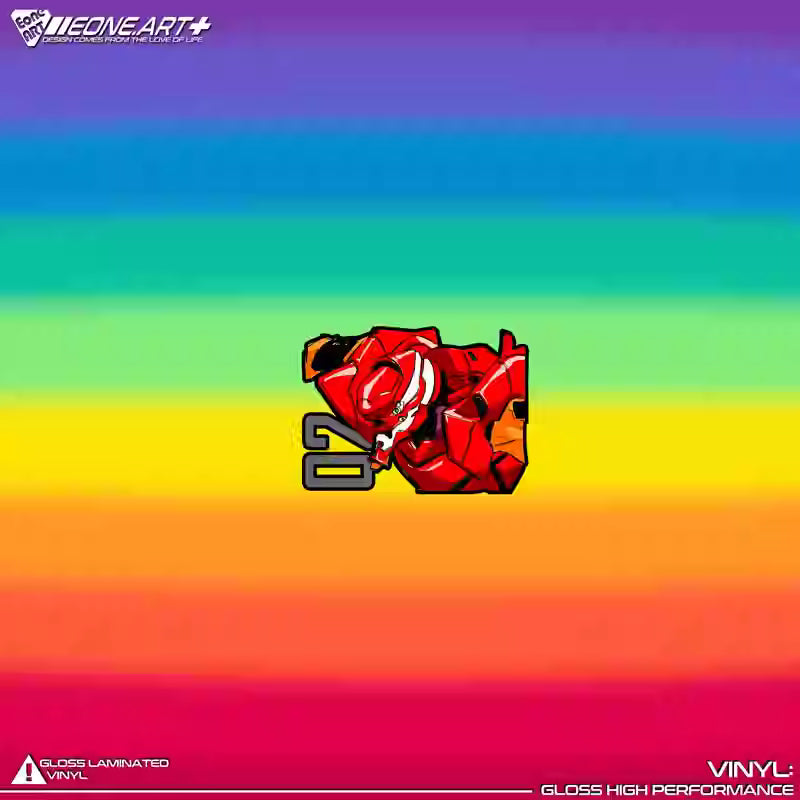Stickers Reflective Mecha Waterproof Car & Glass Sticker STI0038