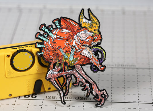 Chanceway Pin Custom Made Anime Badge Red CHA039