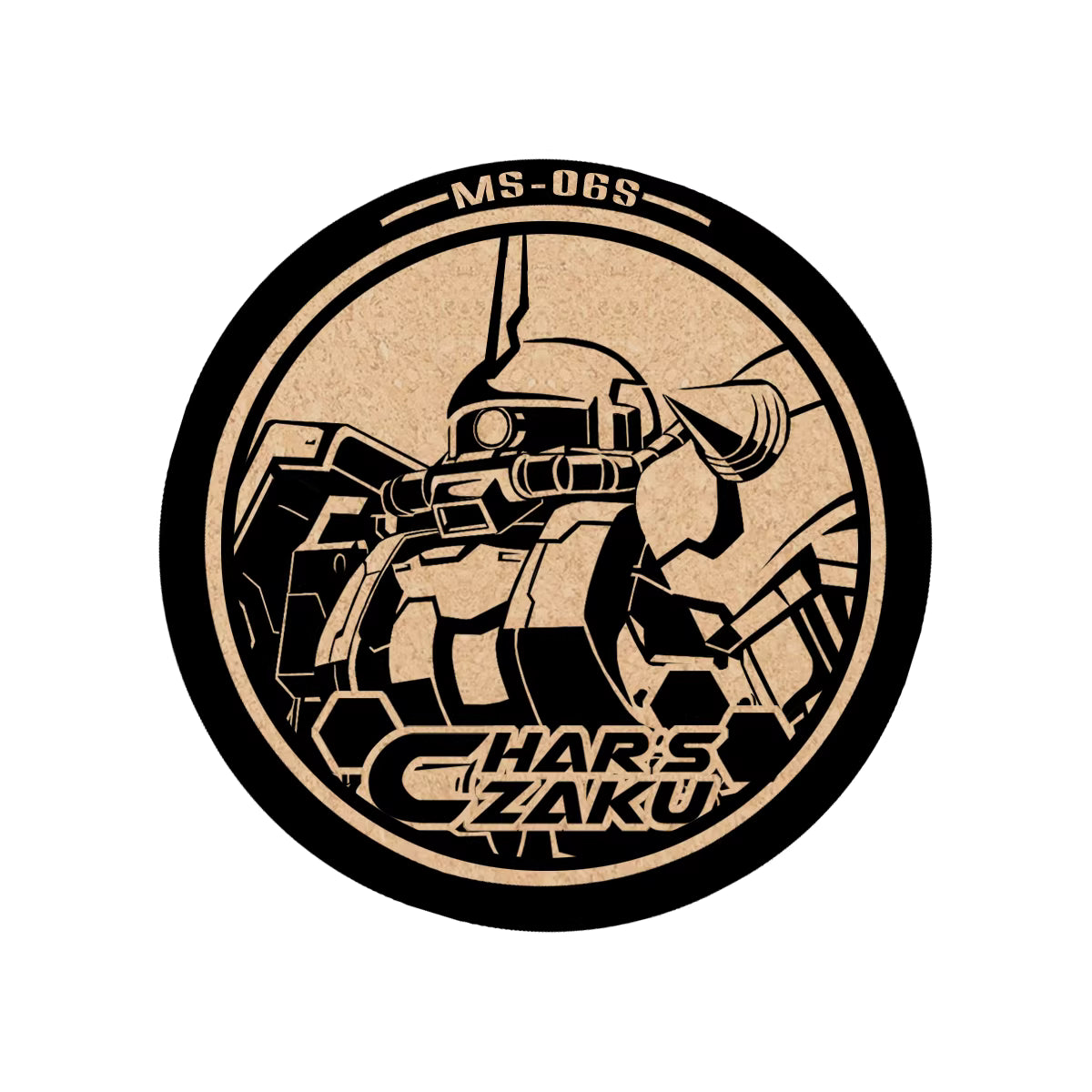 Comic Tale Mecha Design Cork Coaster