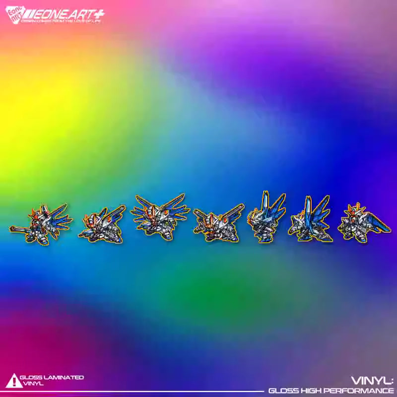 Stickers Reflective Mecha Waterproof Car & Glass Sticker STI0076