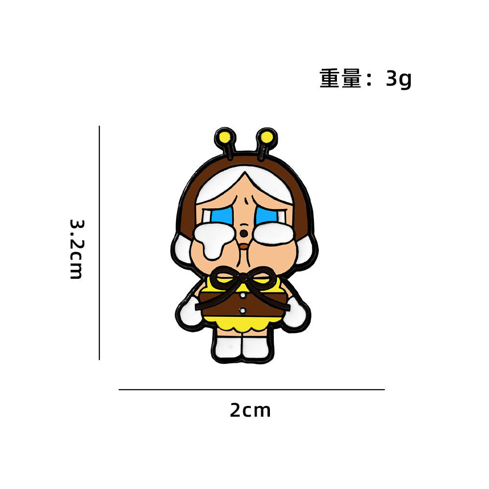 Pin Badge CZ3367 Cute Crying Character Animal Costume Enamel Pin Badge – Kawaii Collectible Brooch