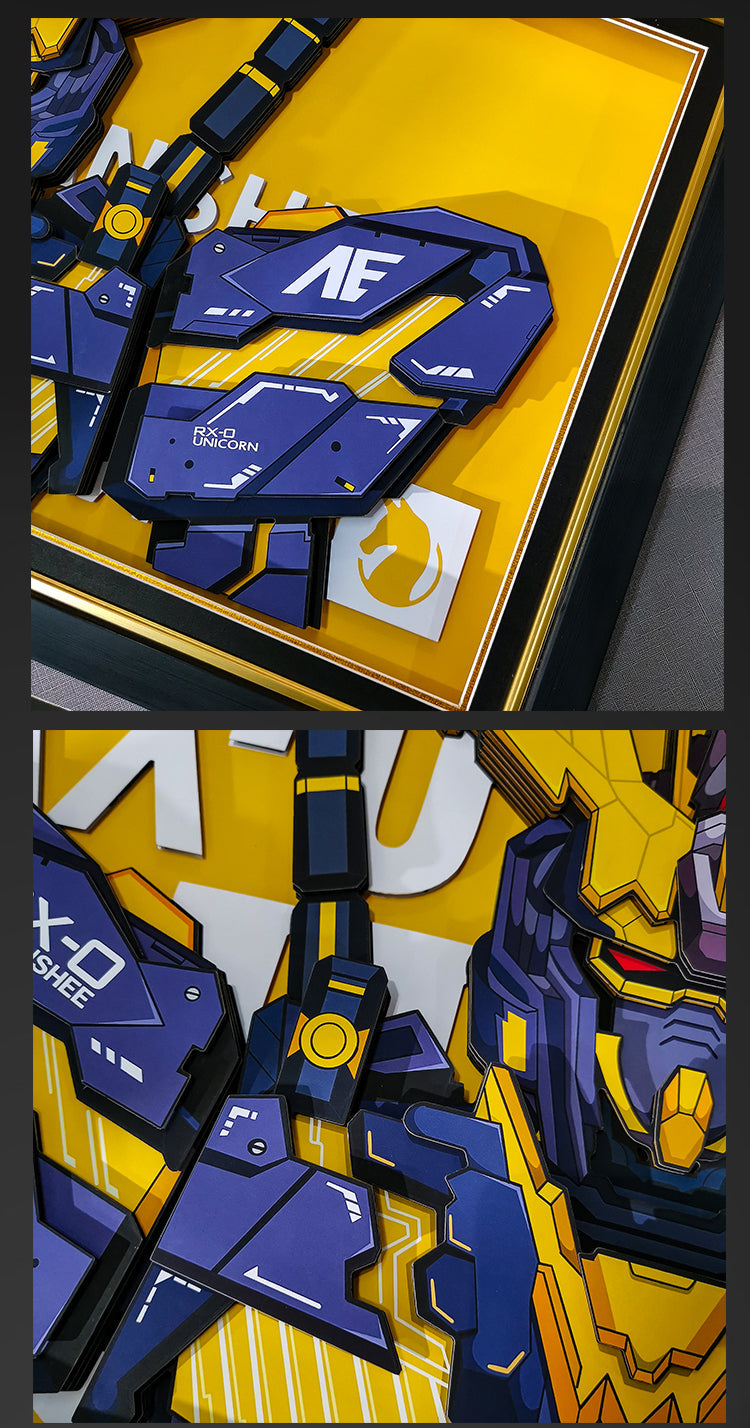 Framed Arts Handmade 3D Decor Paper Art RX-0 Banshee Picture