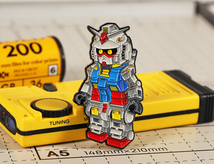 Mecha Mobile Suit Enamel Pin Custom Made Anime Rx-78 Sticker