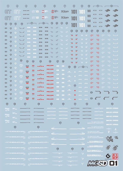 EVO - E-MGSD01 (UV) MGSD Freedom Gundam Evolution Studio Decals