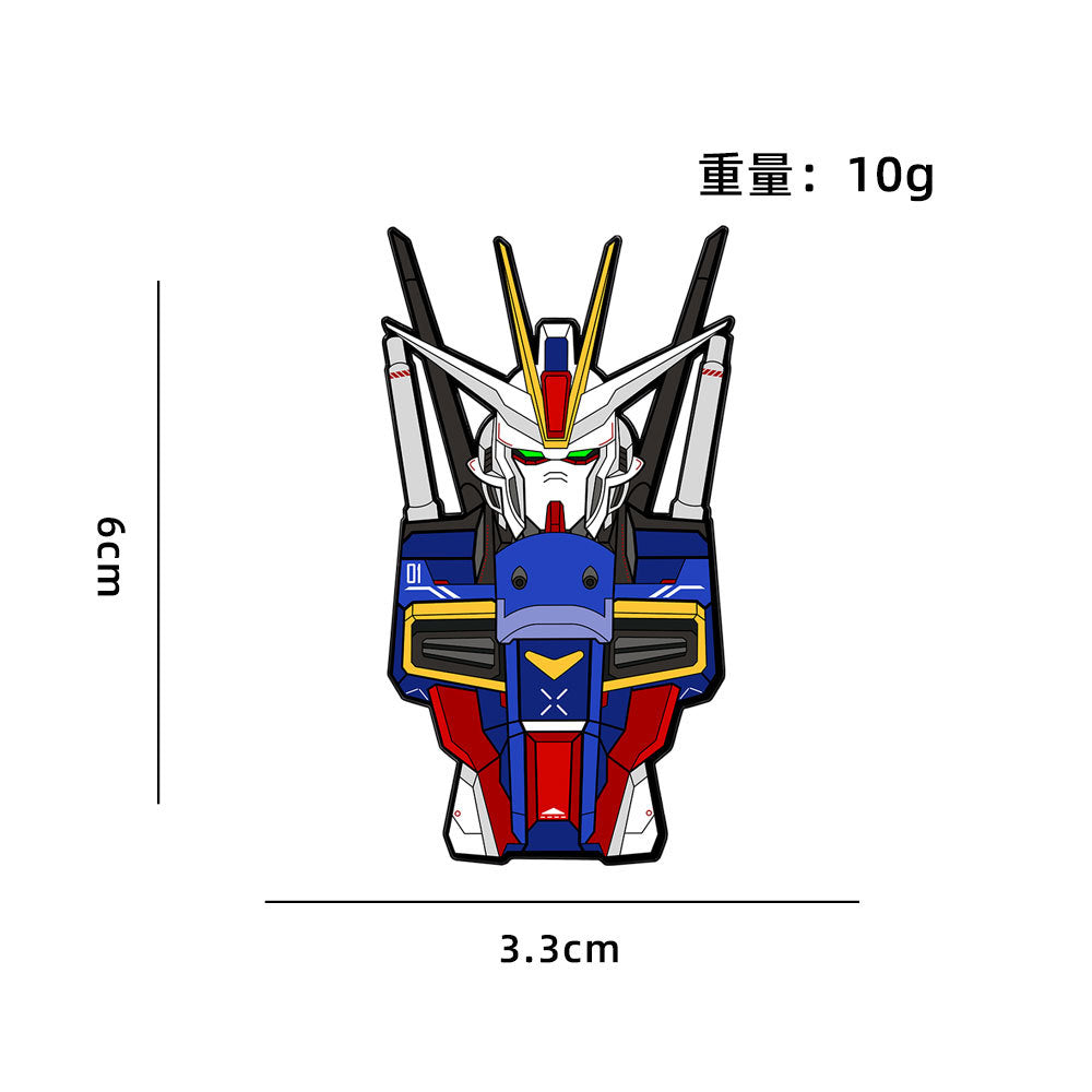Pin Badge CZ3431 Anime Mecha Robot Head Enamel Pin Badge – Mecha Helmet Collectible