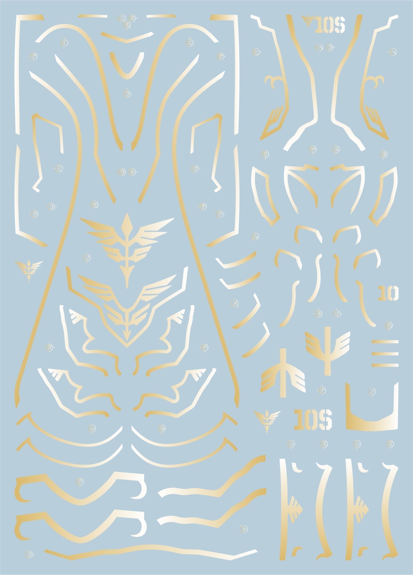 EVO - E-MG166 MG OVA Sinanju(Gilding+UV) Evolution Studio Decals