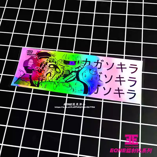 EONE Stickers Reflective Laser Mecha Waterproof Car & Glass Sticker STI0088