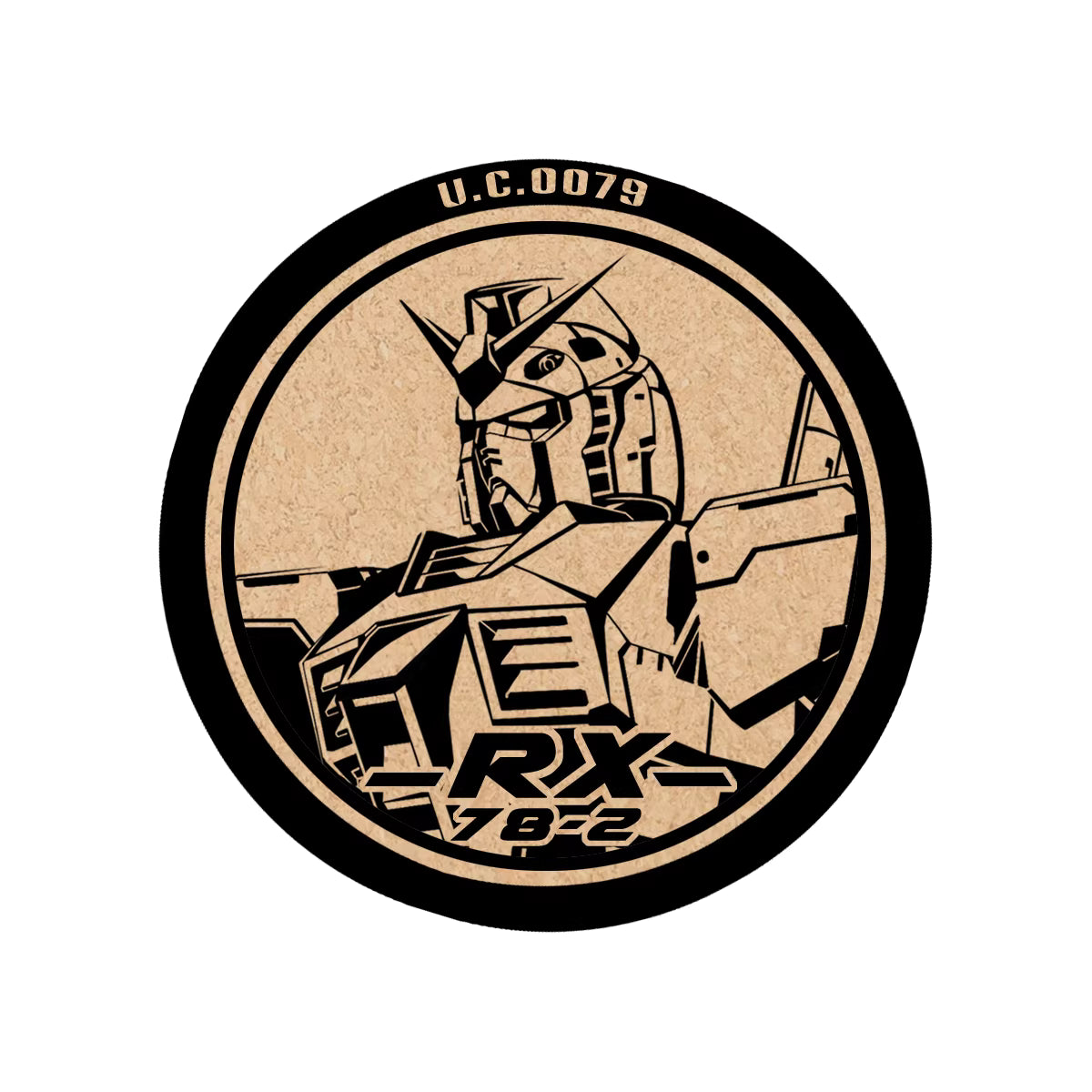 Comic Tale Mecha Design Cork Coaster