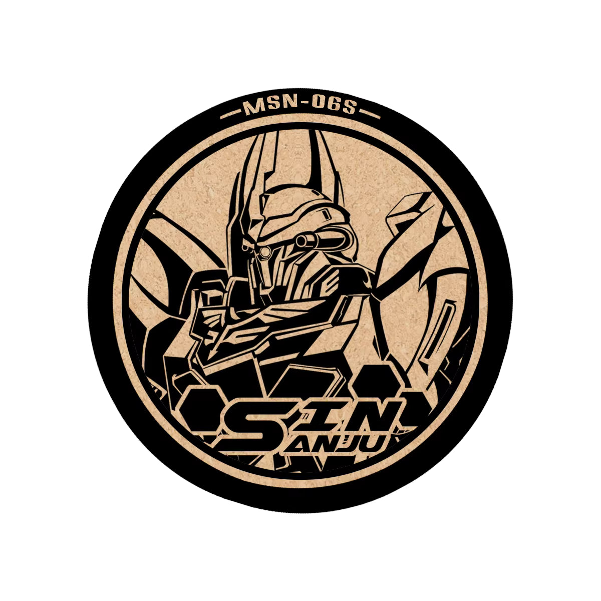 Comic Tale Mecha Design Cork Coaster