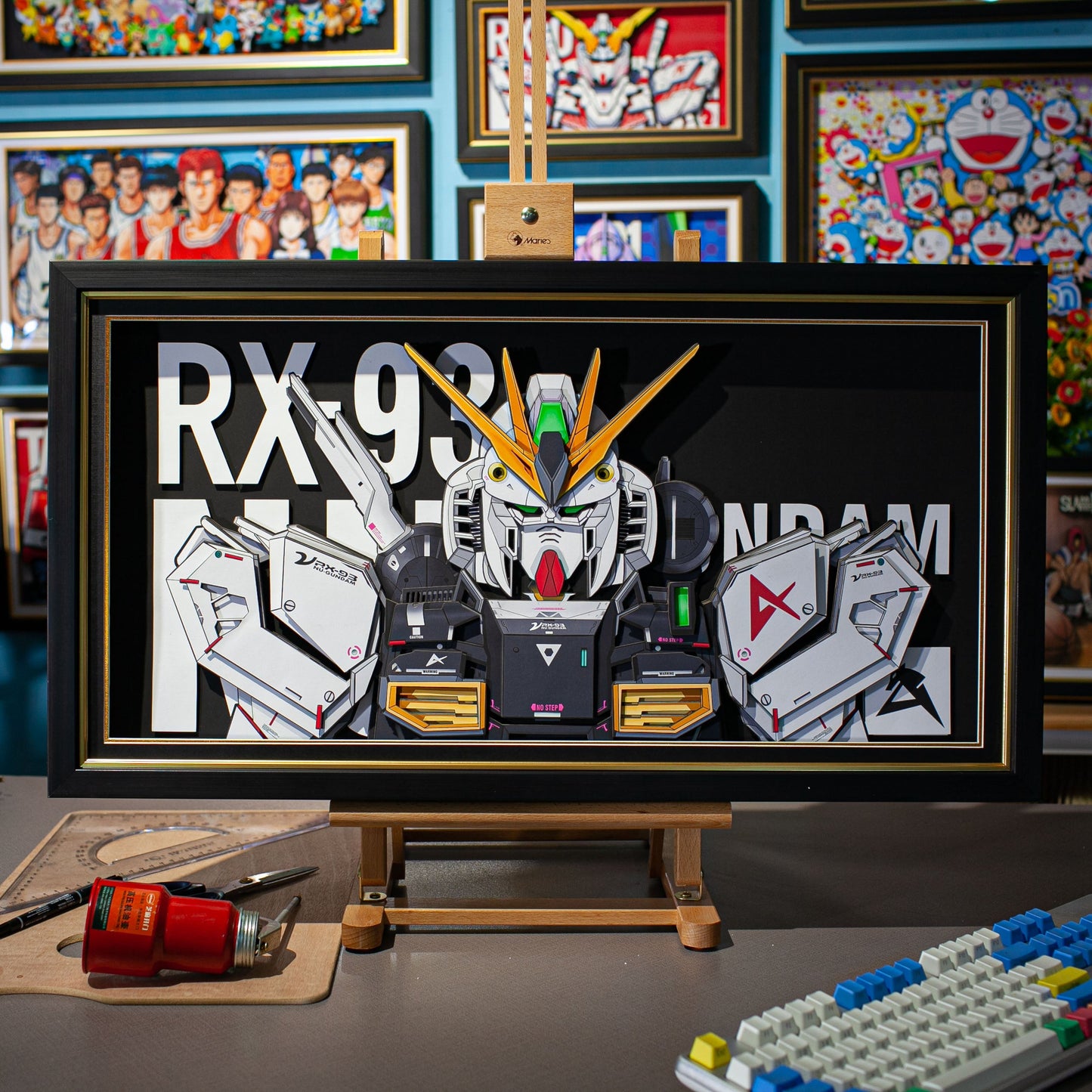 Framed Arts Handmade 3D Decor Paper Art RX-93 Nu Picture