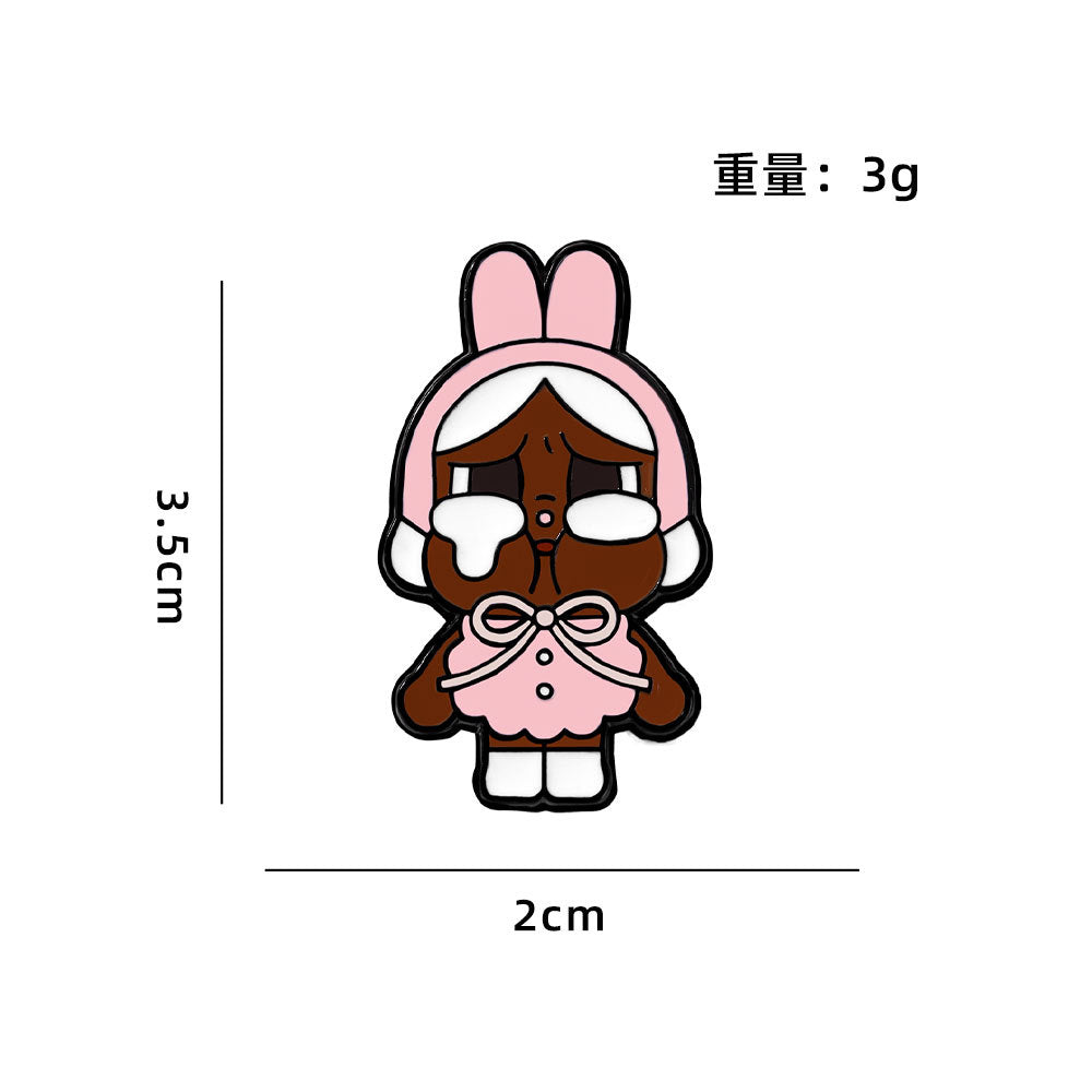 Pin Badge CZ3367 Cute Crying Character Animal Costume Enamel Pin Badge – Kawaii Collectible Brooch
