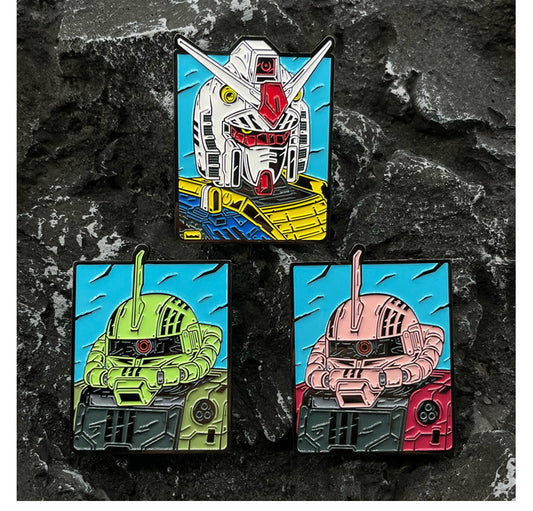 Mecha Mobile Suit Enamel Pin Custom Made Anime Robot Big Badge XZ188