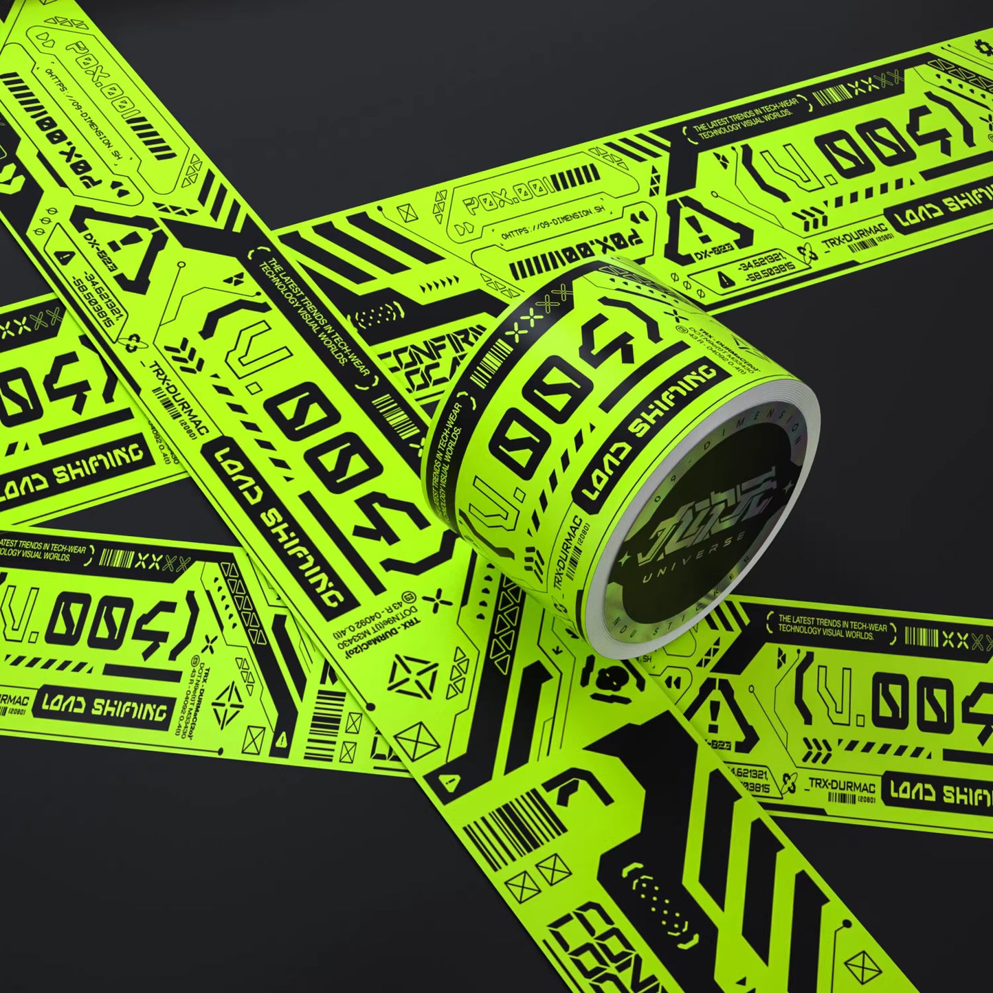 NDU Waterproof Decorative PET（Residue-Free）Tape for Designer Toys, Displays, Desktops & Creative Custom Projects