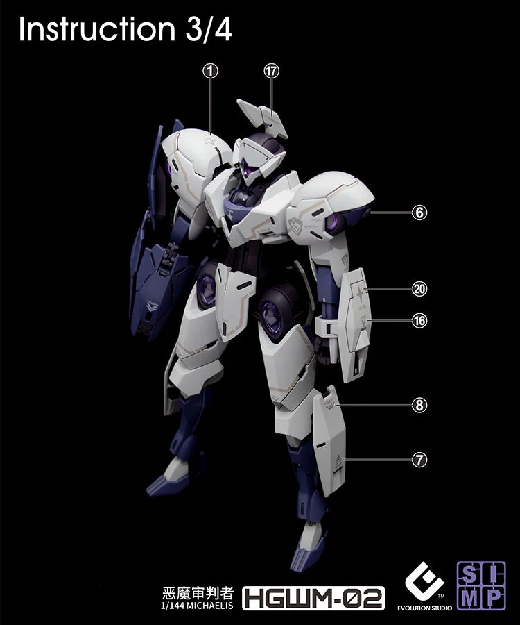 EVO - E-HGWM-02 (UV) HG Beguir-Beu/Pente & Michaelis ( The Witch of Mercury) Evolution Studio Decals