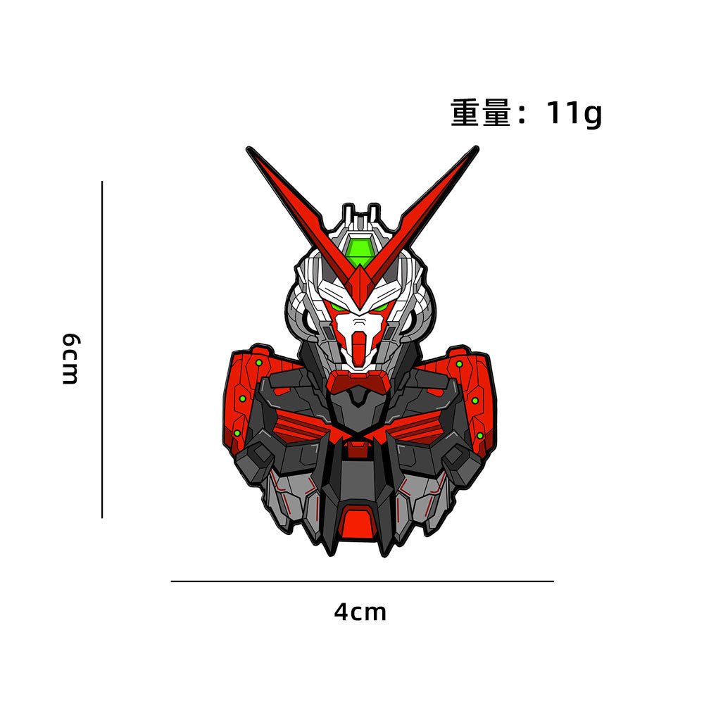 Pin Badge CZ3431 Anime Mecha Robot Head Enamel Pin Badge – Mecha Helmet Collectible