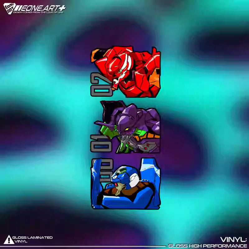 Stickers Reflective Mecha Waterproof Car & Glass Sticker STI0038