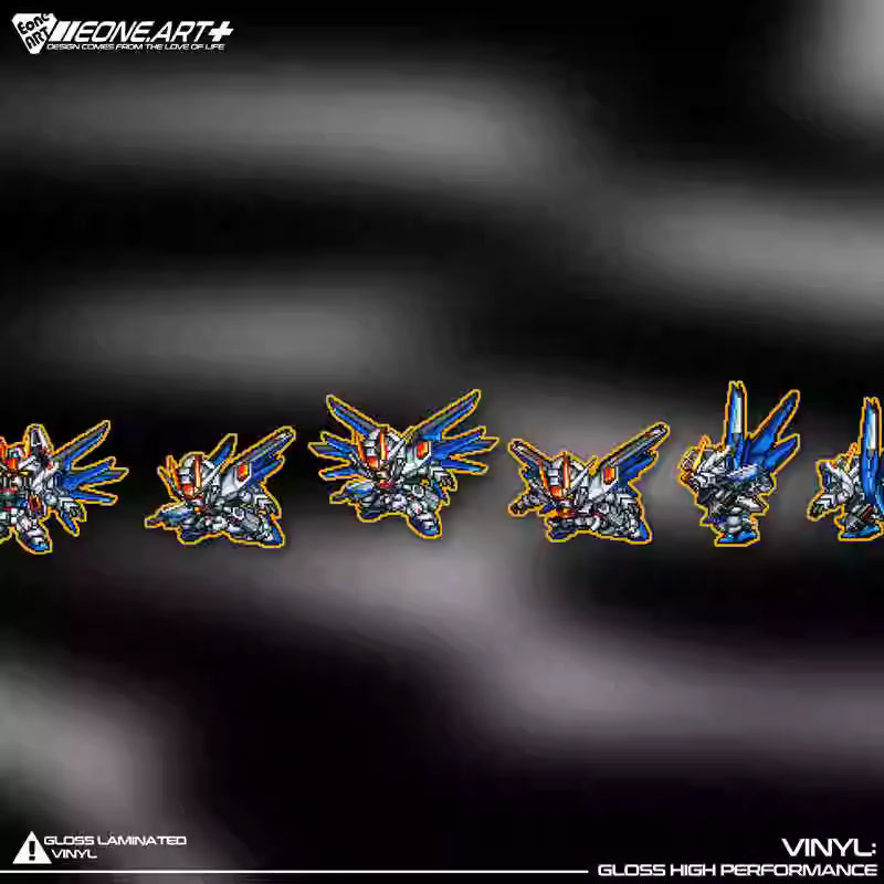 Stickers Reflective Mecha Waterproof Car & Glass Sticker STI0076