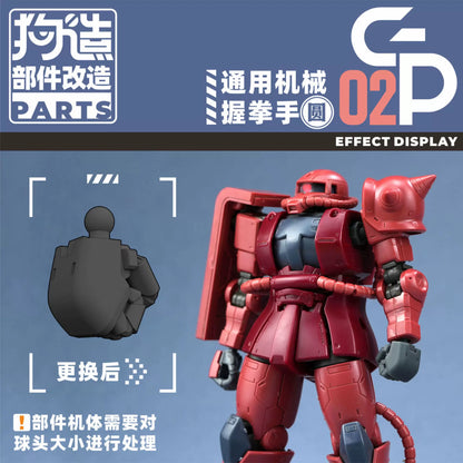 GZ Studio GP Series High-Definition Detail-Up 3D Print Model Kits Parts Custom Gundam Fist Hands Upgrade Parts – Federation Type for HG/RG & Kotobukiya Models