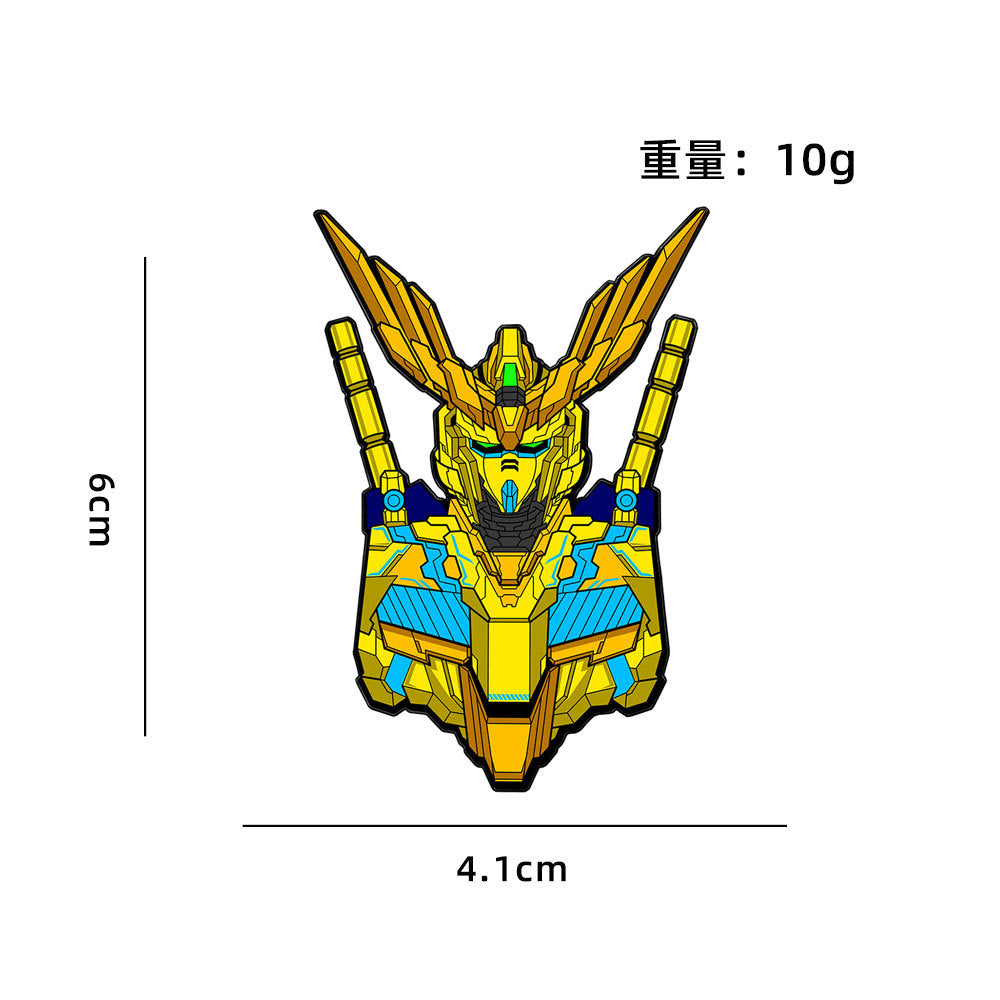 Pin Badge CZ3431 Anime Mecha Robot Head Enamel Pin Badge – Mecha Helmet Collectible