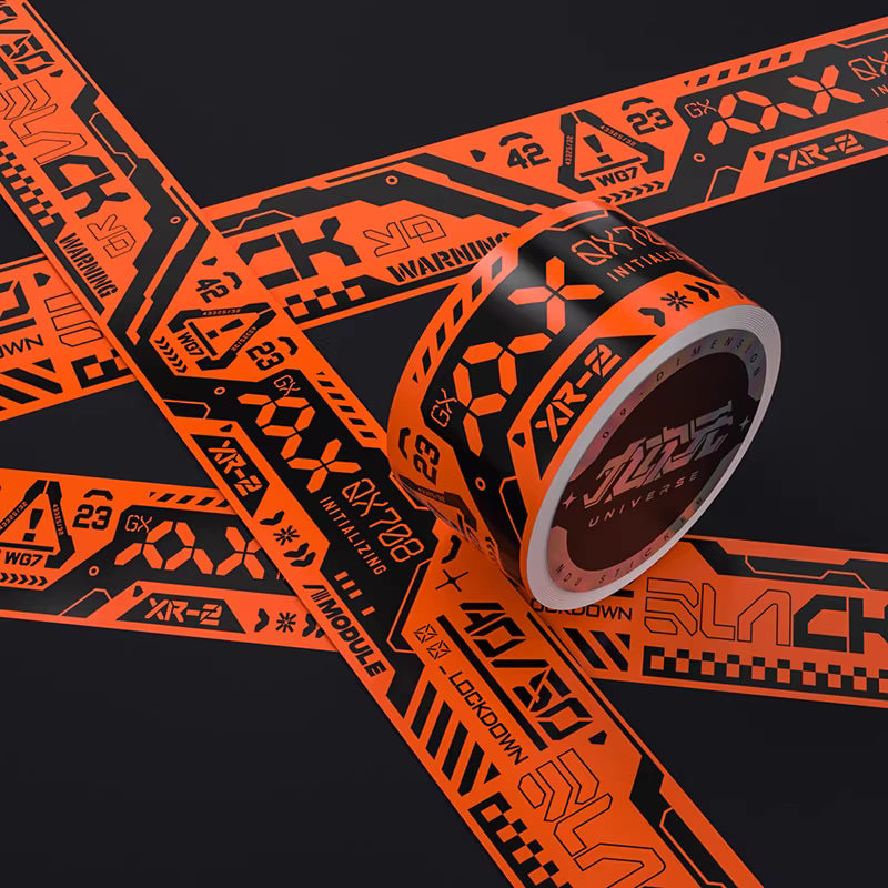 NDU Waterproof Decorative PET（Residue-Free）Tape for Designer Toys, Displays, Desktops & Creative Custom Projects