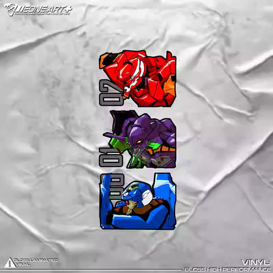Stickers Reflective Mecha Waterproof Car & Glass Sticker STI0038