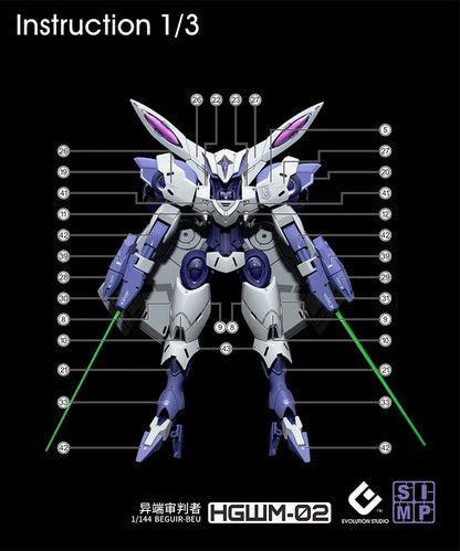 EVO - E-HGWM-02 (UV) HG Beguir-Beu/Pente & Michaelis ( The Witch of Mercury) Evolution Studio Decals