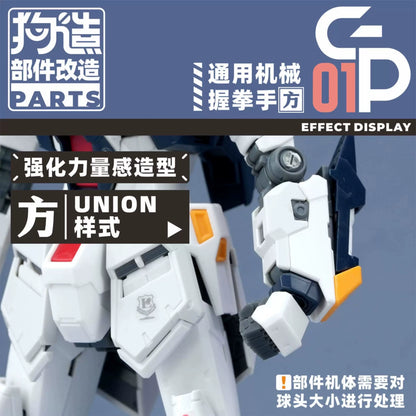 GZ Studio GP Series High-Definition Detail-Up 3D Print Model Kits Parts Custom Gundam Fist Hands Upgrade Parts – Federation Type for HG/RG & Kotobukiya Models