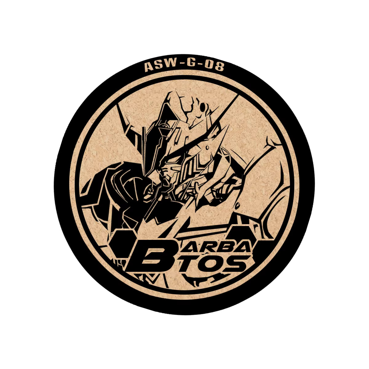 Comic Tale Mecha Design Cork Coaster