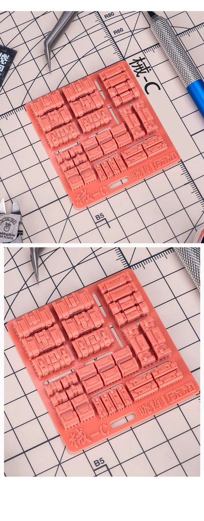 GZ Studio × Xiao Zhe Mechanical Detail Upgrade Parts Set (P-Bandai Style) – Universal Fit for Gundam Kits