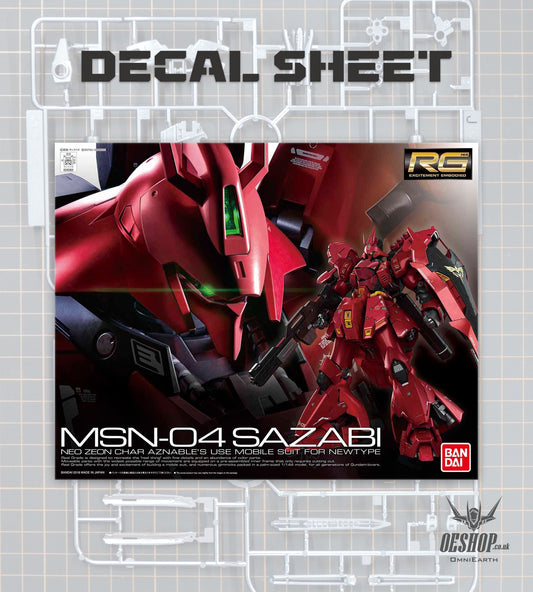 PART - 1/144 RG 29 MSN-04 Sazabi - Decals