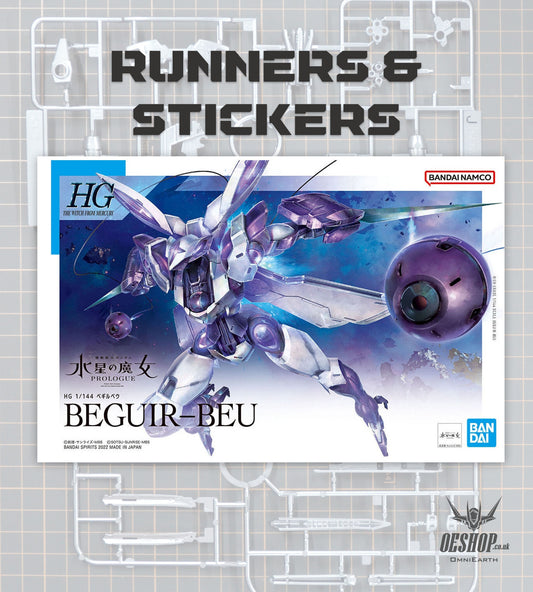 PART - 1/144 HGTWFM 02 Beguir-Beu (The Witch from Mercury) - Runners & Stickers