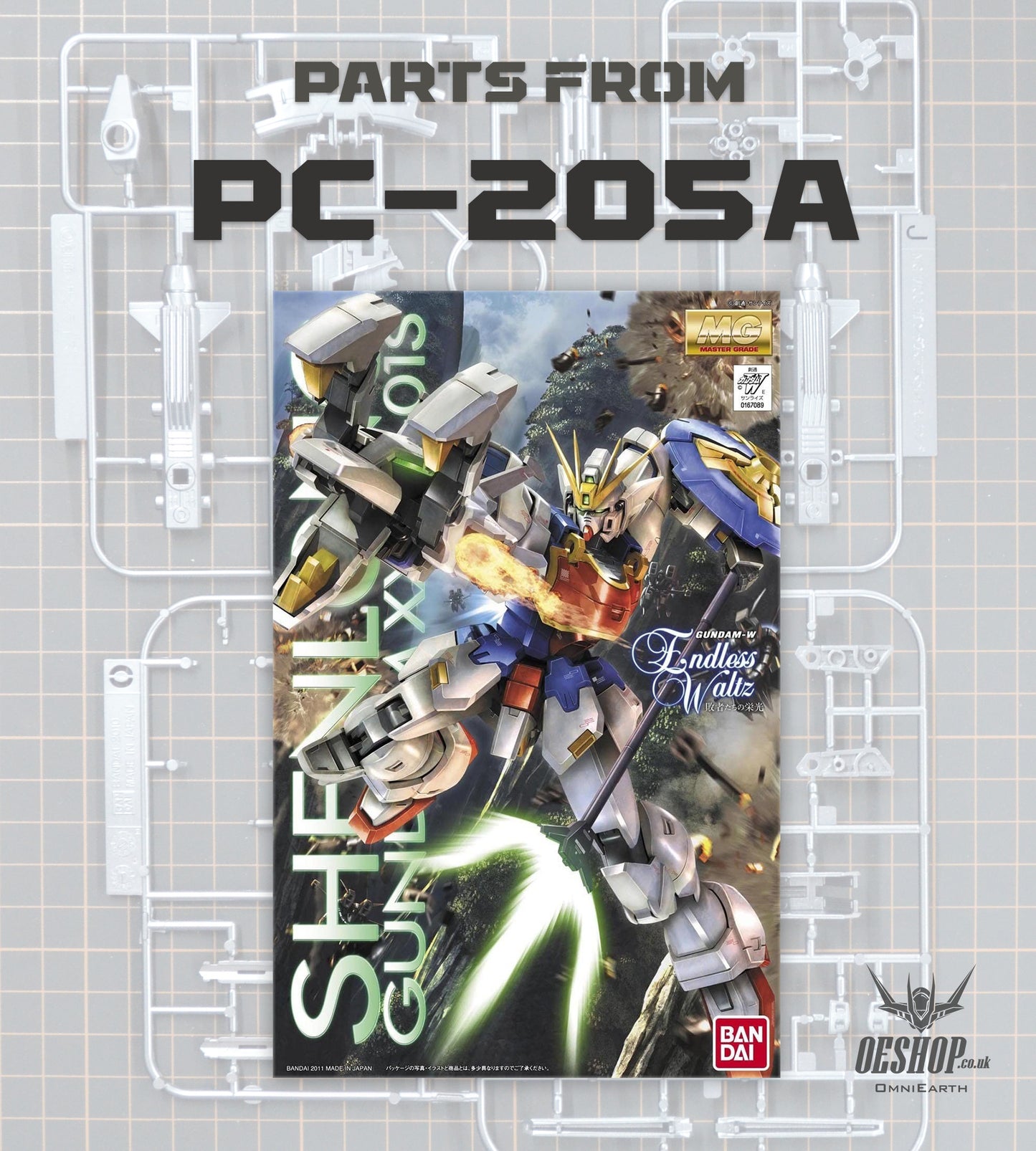 PART - 1/100 MG XXXG-01S Shenlong Gundam EW Ver. - Runner PC-205A