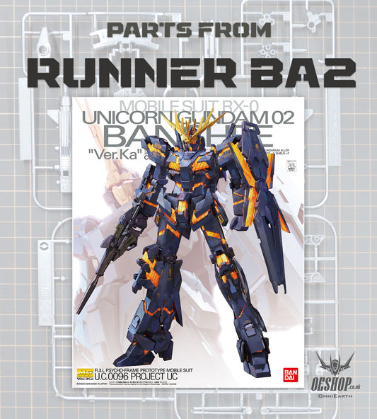PART - 1/100 MG Unicorn Gundam 02 Banshee Ver.Ka - Runner BA2