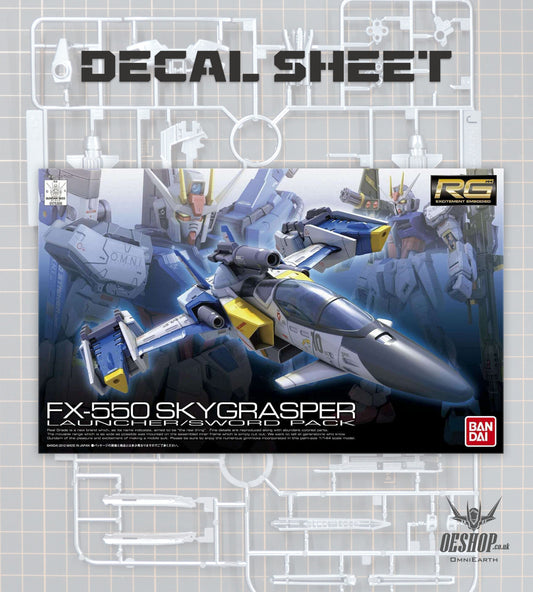 PART - 1/144 RG 06 FX-550 Skygrasper Launcher/Sword Pack - Decals