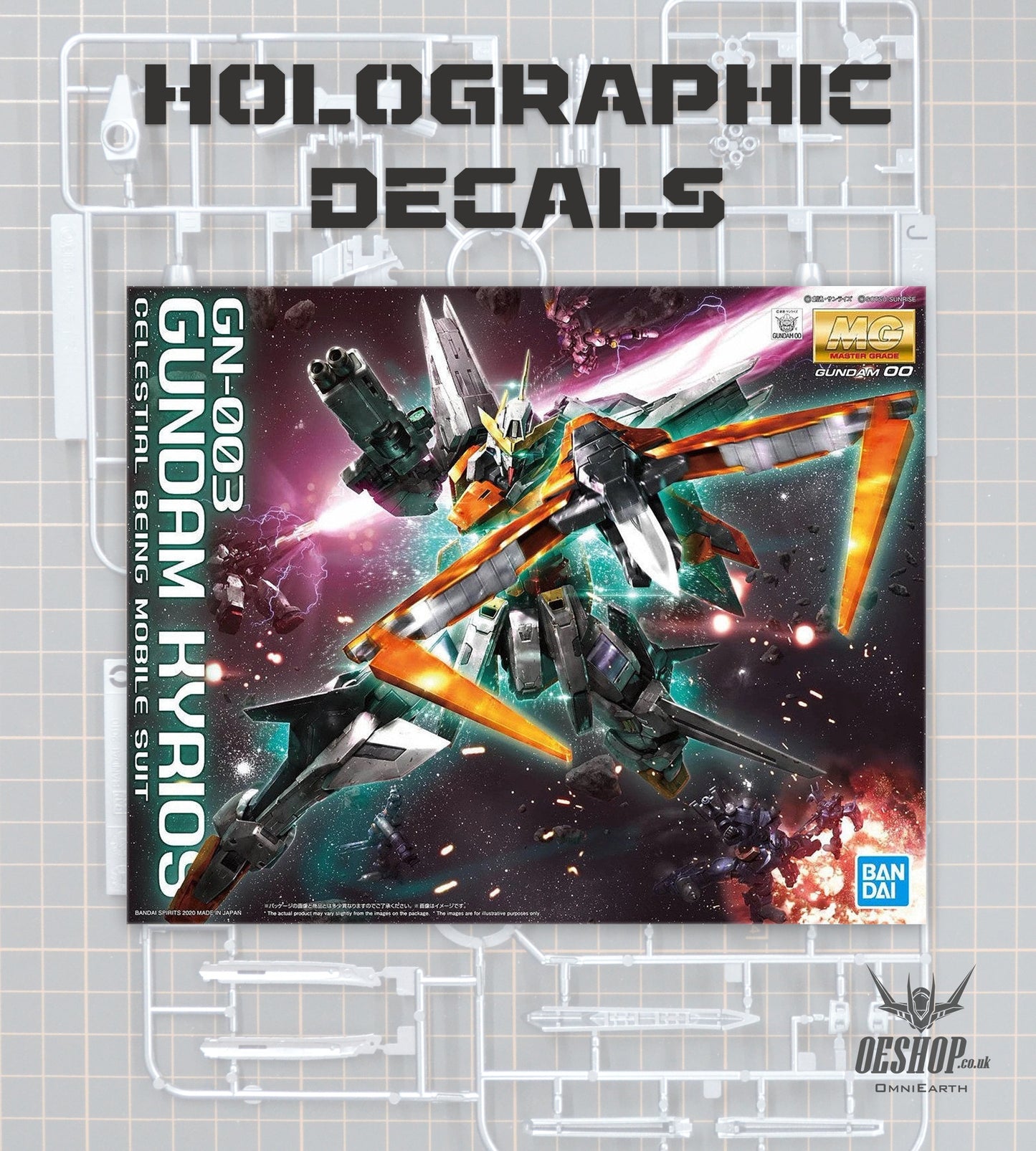 PART - 1/100 MG Gundam Kyrios - Stickers & Accessories