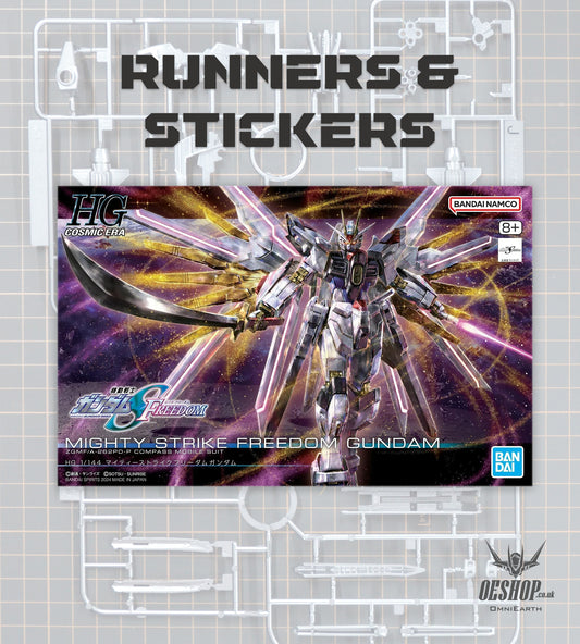 PART - 1/144 HGCE 250 Mighty Strike Freedom Gundam (Gundam SEED Freedom) - Runners & Stickers
