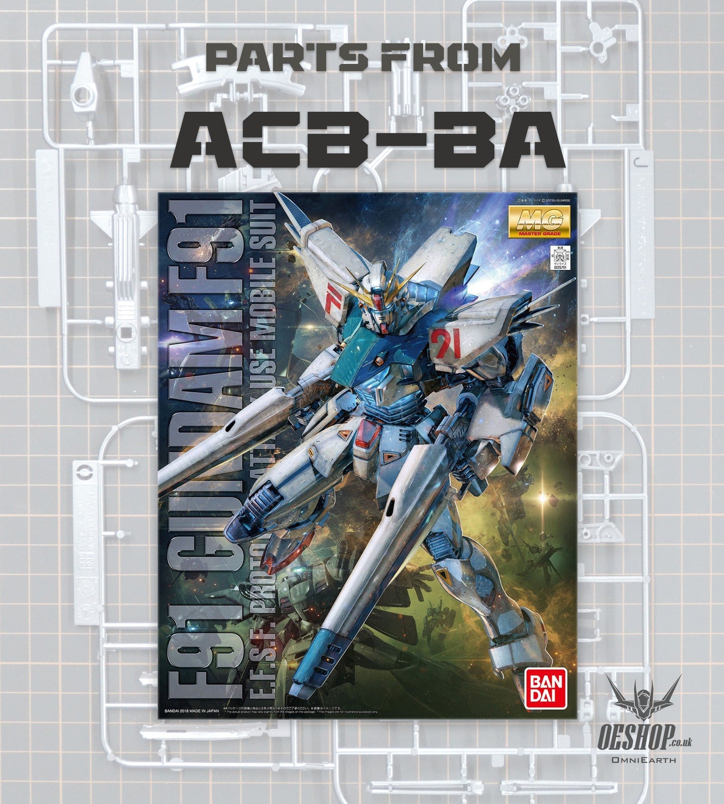 PART - 1/100 MG F91 Gundam F91 2.0 - Runner ACB-BA