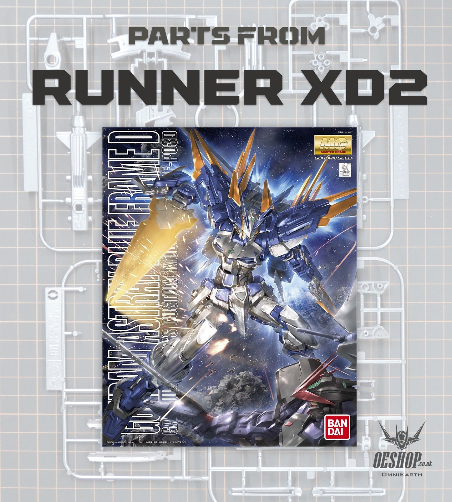 PART - 1/100 MG Gundam Astray Blue Frame D - Runner XD2