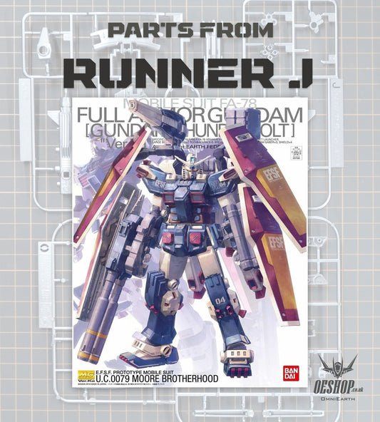 PART - 1/100 MG Full Armor Gundam Ver.Ka (GUNDAM THUNDERBOLT Ver.) - Runner J