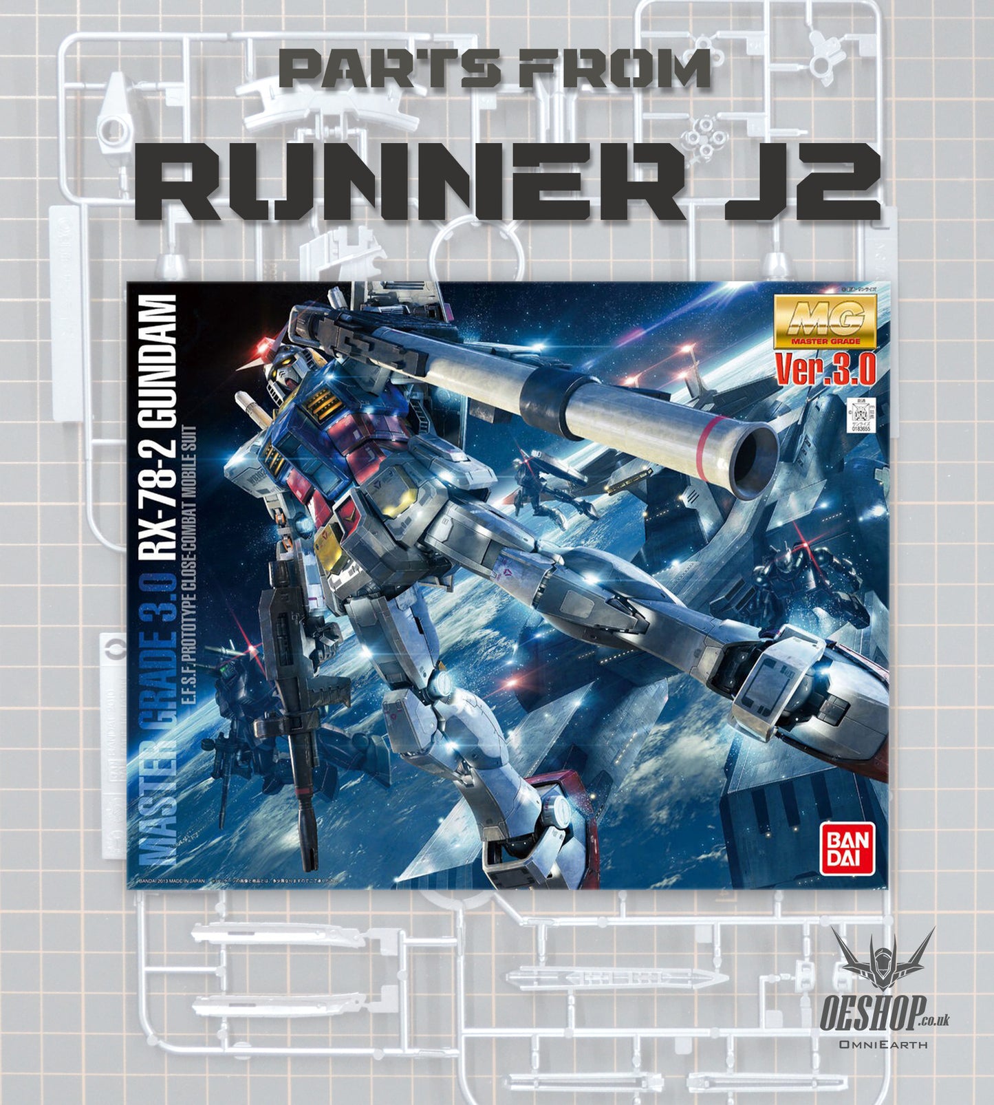 PART - 1/100 MG RX-78-2 Gundam VER. 3.0 - Runner J2