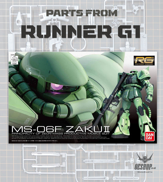 PART - 1/144 RG 04 MS-06F ZAKU II - Runner G1