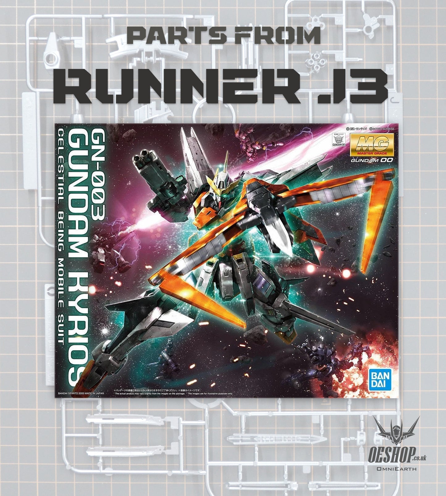PART - 1/100 MG Gundam Kyrios - Runner J3