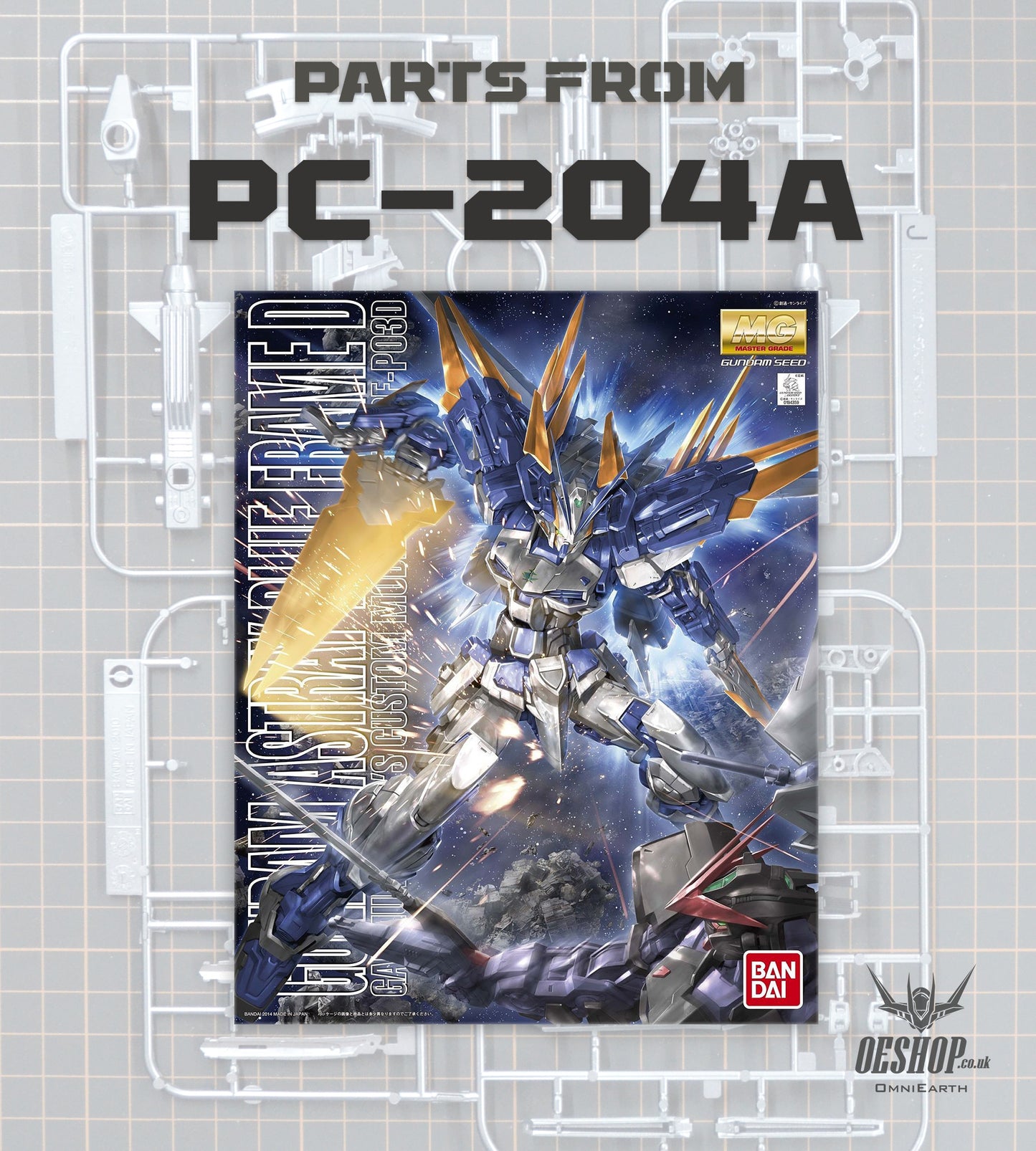 PART - 1/100 MG Gundam Astray Blue Frame D - Runner PC-204A