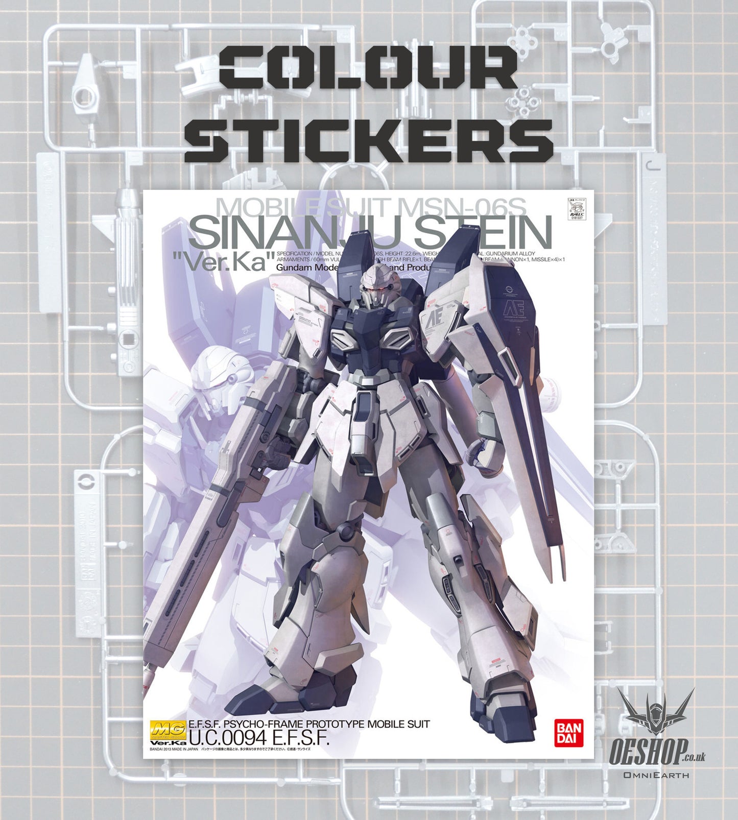 PART - 1/100 MG MSN-06S Sinanju Stein Ver. Ka - Stickers & Accessories