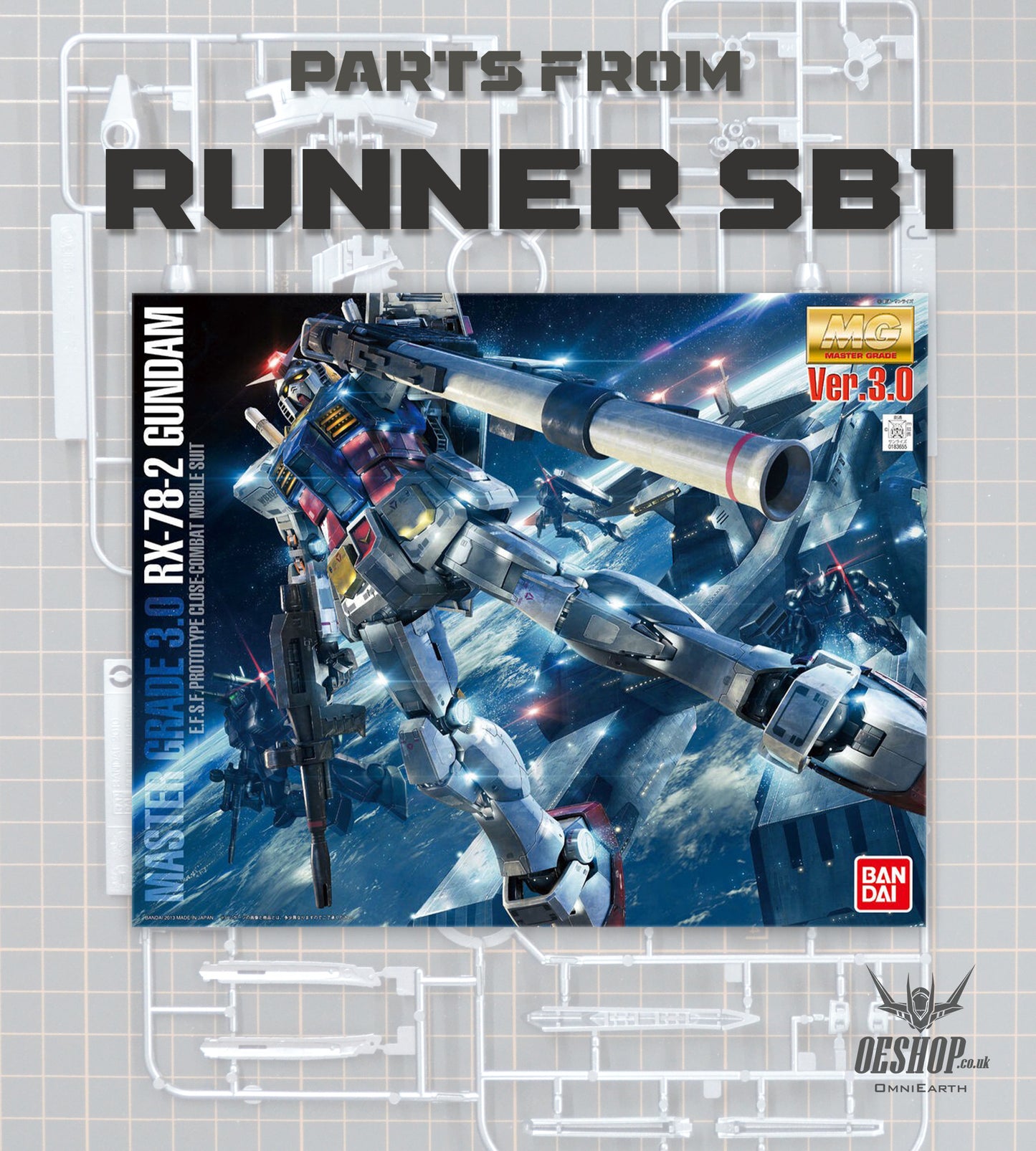 PART - 1/100 MG RX-78-2 Gundam VER. 3.0 - Runner SB1