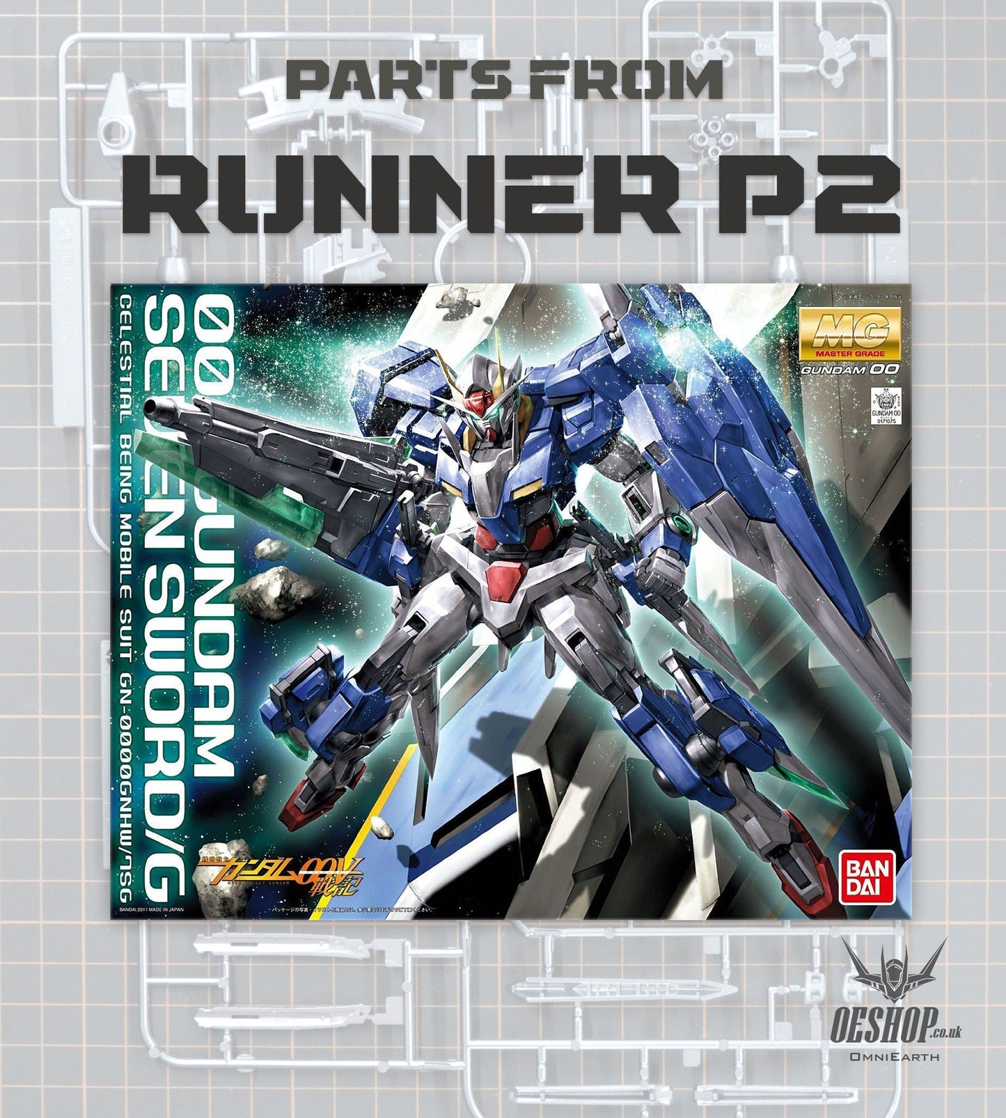 PART - 1/100 MG 00 Gundam Seven Sword/G - Runner P2