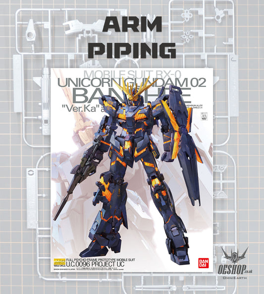 PART - 1/100 MG Unicorn Gundam 02 Banshee Ver.Ka - Frame Cover/Arm Piping (thin)