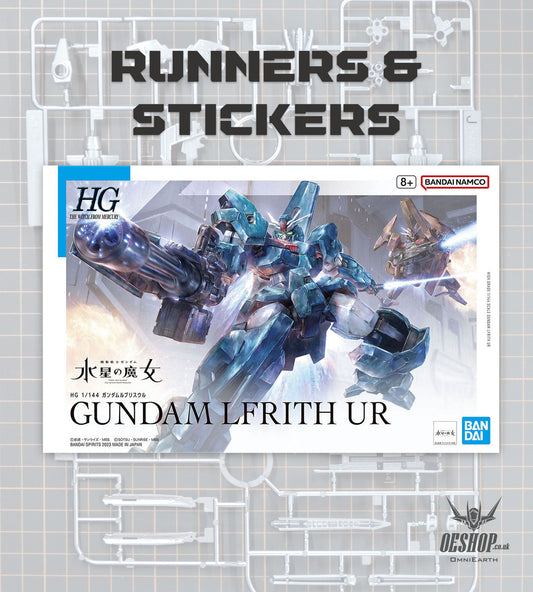 PART - 1/144 HGTWFM 17 Gundam Lfrith UR (The Witch from Mercury) - Runners & Stickers